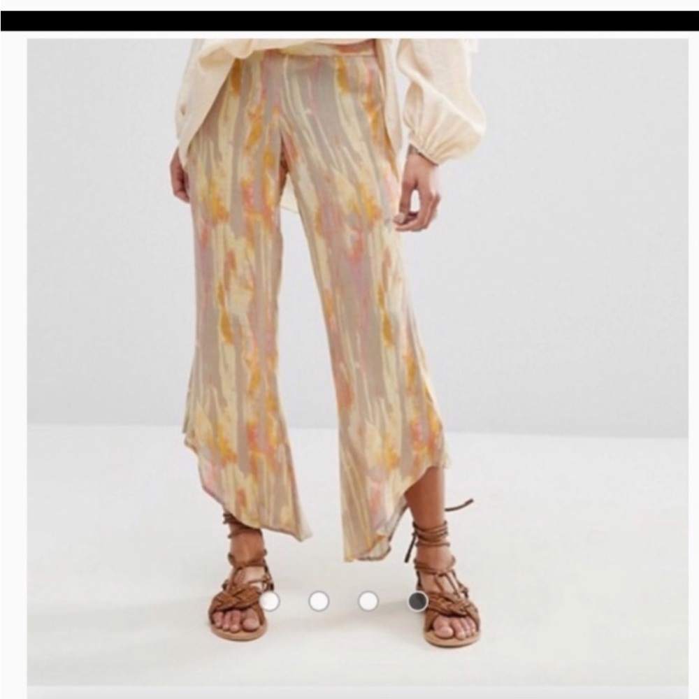 Free People Women's Multicolor Flowy Pants